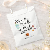 ハロウィーンキャンディをトリックまたは治療する フェイバーバッグ (クリップ留めされた状態)