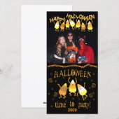 ハロウィーンキャンディカスタムコーン写真カード シーズンカード (正面/裏面)