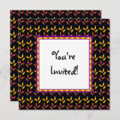 ハロウィーンキャンディカスタムパーティの招待状 招待状 (正面/裏面)