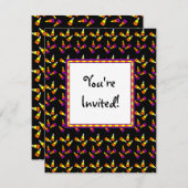 ハロウィーンキャンディカスタムパーティの招待状 招待状 (正面/裏面)