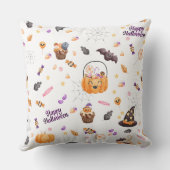 ハロウィーンキャンディカボンプキンスこうもり クッション (裏面)