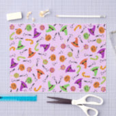 ハロウィーンキャンディカボンプキンス&ウィッチズハット3ティッシュ 薄葉紙 (クラフト)