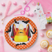 ハロウィーンキャンディコーンヴァンパイア紙プレート ペーパープレート (パーティー)