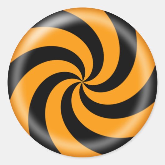 ハロウィーンキャンディステッカー ラウンドシール (正面)