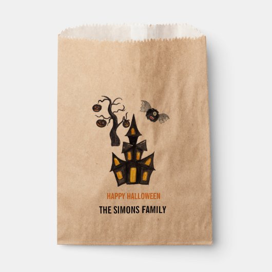 ハロウィーンキャンディバッグビーフトリートバッグ フェイバーバッグ (正面)