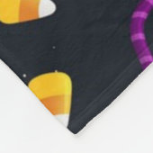 ハロウィーンキャンディパターン フリースブランケット (角)