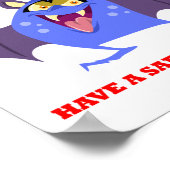 ハロウィーンキャンディブルーヴァンパイアの怪物からごめんなさい ポスター (角)