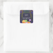 ハロウィーンキャンディメイソンジャールパーティー白熱［赤熱］光を放つフリット スクエアシール (バッグ)