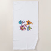 ハロウィーンキャンディモンスターパレード ビーチタオル (正面)