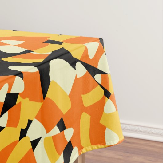 ハロウィーンキャンディーコーンのシームレスなパターン テーブルクロス (インサイチュ)