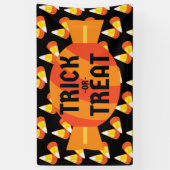ハロウィーンキャンディーコーンのトリックまたは治療 横断幕 (縦)