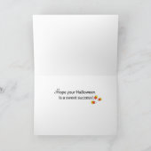 ハロウィーンキャンディーコーンユーモア カード (内部)