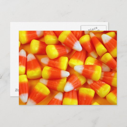 ハロウィーンキャンディーコーン葉書 ポストカード (正面/裏面)