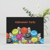 ハロウィーンキャンディーズハローウィンパーティ招待状 招待状 (スタンド正面)