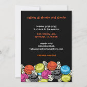 ハロウィーンキャンディーズハローウィンパーティ招待状 招待状 (裏面)