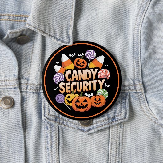 ハロウィーンキャンディーセキュリティ 缶バッジ (インサイチュ)