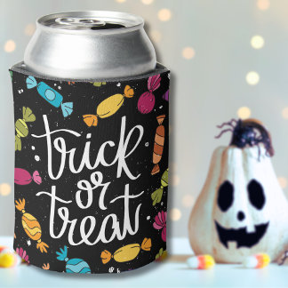 ハロウィーンキャンディートリックまたは治療 缶クーラー