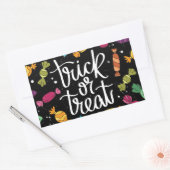 ハロウィーンキャンディートリックまたは治療 長方形シール (封筒)