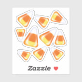 ハロウィーンキャンディーパターン、おもしろいキャンディーコーン菓子 シール (シート)