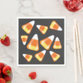 ハロウィーンキャンディーパターン、おもしろいキャンディーコーン菓子 スタンダードランチョンナプキン (インサイチュ)