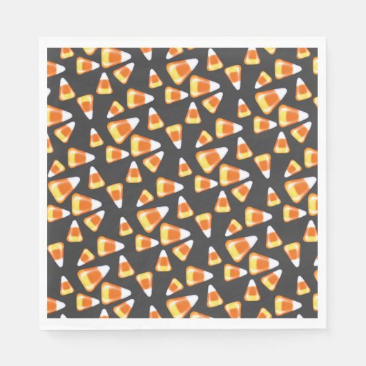 ハロウィーンキャンディーパターン、おもしろいキャンディーコーン菓子 スタンダードランチョンナプキン (正面)