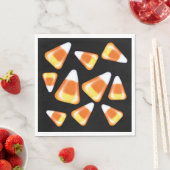 ハロウィーンキャンディーパターン、おもしろいキャンディーコーン菓子 スタンダードランチョンナプキン (インサイチュ)