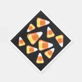 ハロウィーンキャンディーパターン、おもしろいキャンディーコーン菓子 スタンダードランチョンナプキン (角)