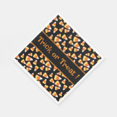 ハロウィーンキャンディーパターン、おもしろいキャンディーコーン菓子 スタンダードランチョンナプキン (角)