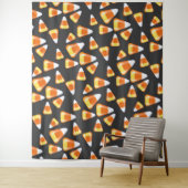 ハロウィーンキャンディーパターン、おもしろいキャンディーコーン菓子 タペストリー (インサイチュ)