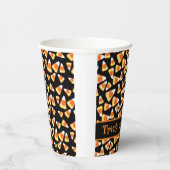 ハロウィーンキャンディーパターン、おもしろいキャンディーコーン菓子 紙コップ (右)