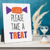 ハロウィーンキャンディー1枚お願い フォトプラーク (側面)