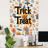ハロウィーンキャンディー ポスター (ホームオフィス)