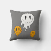 ハロウィーンキュートオレンジ幽霊☜両面 クッション (裏面)