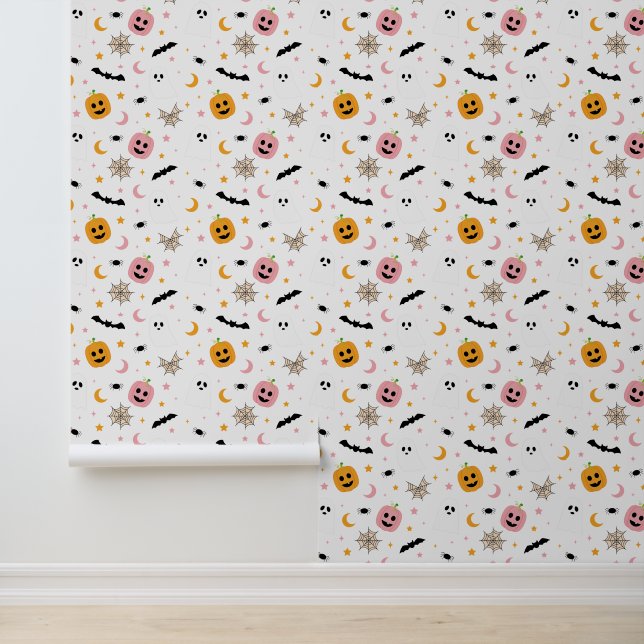 ハロウィーンキュートパターンこうもりカボチャ幽霊 不気味 壁紙 (アプリケーション)