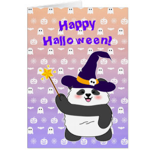 ハロウィーンキュートベビーパンダウィッチ魔法ワンド