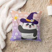 ハロウィーンキュートベビーパンダウィッチ魔法ワンド クッション (ブランケット)
