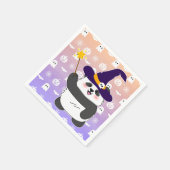 ハロウィーンキュートベビーパンダウィッチ魔法ワンド スタンダードカクテルナプキン (角)