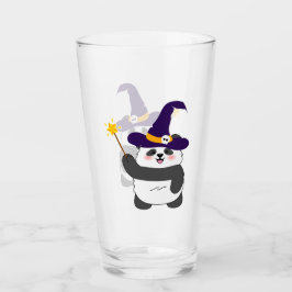 ハロウィーンキュートベビーパンダウィッチ魔法ワンド タンブラーグラス