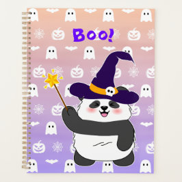 ハロウィーンキュートベビーパンダウィッチ魔法ワンド プランナー手帳