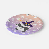 ハロウィーンキュートベビーパンダウィッチ魔法ワンド ペーパープレート (アングル)