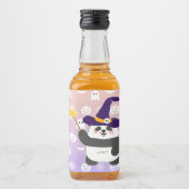 ハロウィーンキュートベビーパンダウィッチ魔法ワンド リキュールボトルラベル (正面)