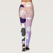 ハロウィーンキュートベビーパンダウィッチ魔法ワンド レギンス (裏面)