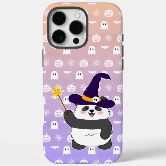 ハロウィーンキュートベビーパンダウィッチ魔法ワンド Case-Mate iPhoneケース (裏面)