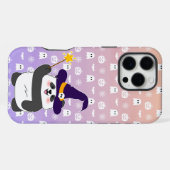 ハロウィーンキュートベビーパンダウィッチ魔法ワンド iPhoneケース (裏面横)