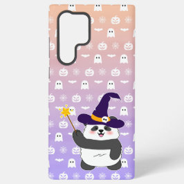 ハロウィーンキュートベビーパンダウィッチ魔法ワンド SAMSUNG GALAXY S22 ULTRAケース