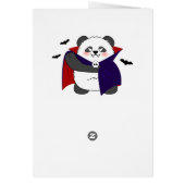 ハロウィーンキュートベビーパンダドラキュラヴァンパイア (裏面)