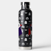 ハロウィーンキュートベビーパンダドラキュラヴァンパイア ウォーターボトル (左面)