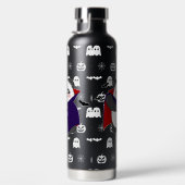 ハロウィーンキュートベビーパンダドラキュラヴァンパイア ウォーターボトル (右面)