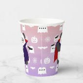 ハロウィーンキュートベビーパンダドラキュラヴァンパイア 紙コップ (右)