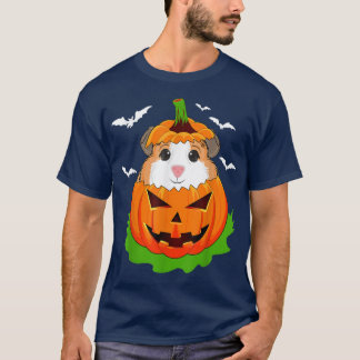 ハロウィーンギニアピググランジ愛好家カボチャ少年ギ Tシャツ